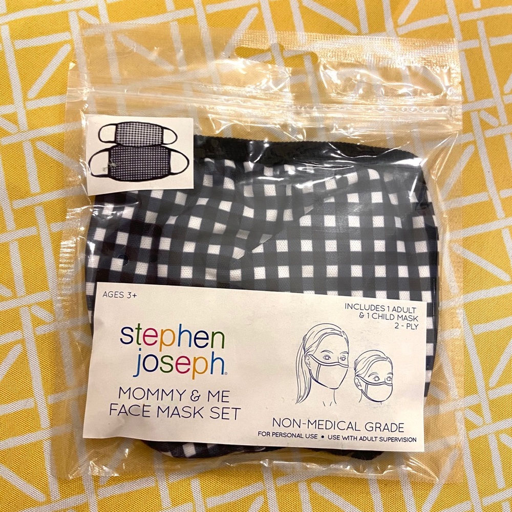 Stephen Joseph mommy and me cloth face mask set